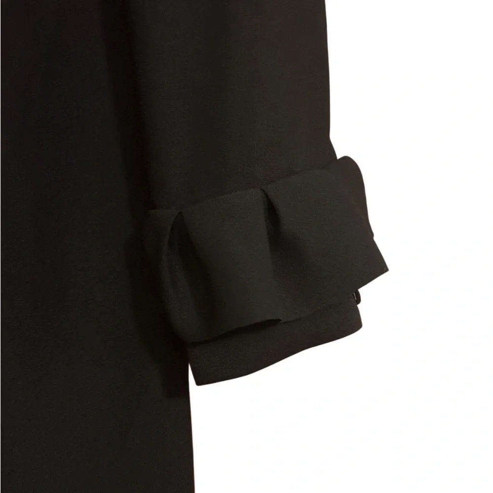 Banana Republic Ruffle-Cuff Button- Back Dress - Size 2P - Picture 5 of 14